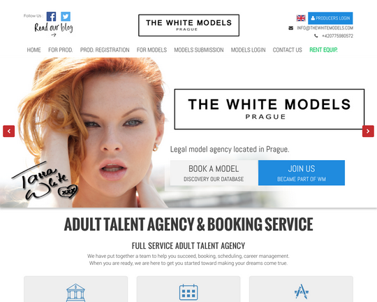 The White Models Logo